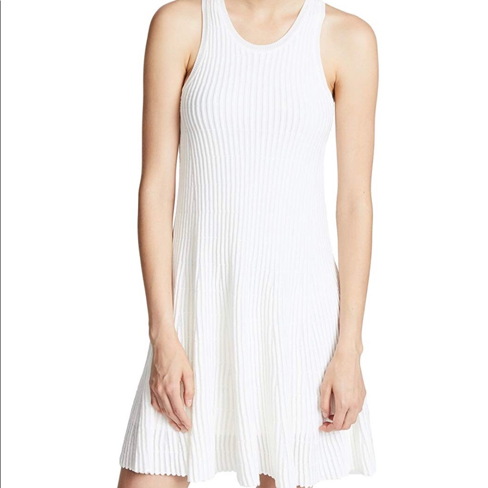 Theory Day Dress in Ribbed Knit